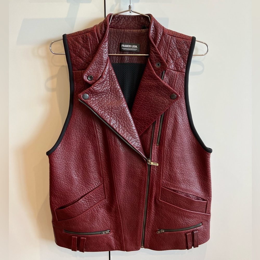 **BRAND NEW ** Frances Leon Leather Vest